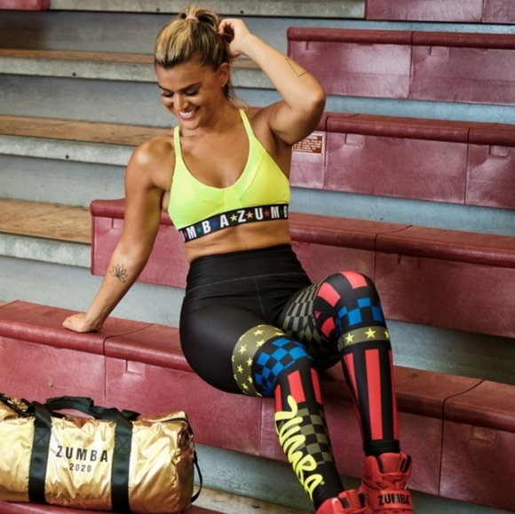 Zumba Fitness Zumba Dance 2020 League Metallic Gold Duffel Bag - Picture 4 of 16